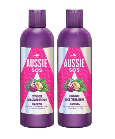 Aussie SOS shampoo deep recovery 290ml 2pcs