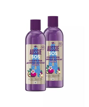 Aussie SOS SOS Save my long hair! 290ml 2pcs - Buy Online on GoSupps.com