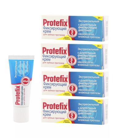 Protefix / Protefix Cream for dentures Extra-horsepower 24g. - 4 pcs