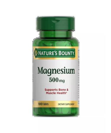 Nature's Bounty Magnesium - 500 mg 100 pcs