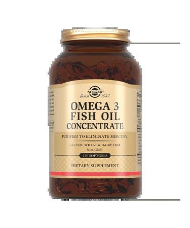SOLGAR Fish oil concentrate omega-3 120 pcs