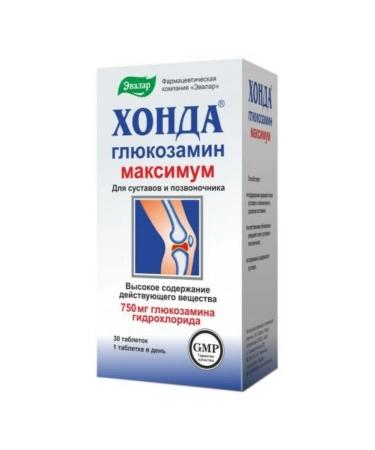 Evalar Honda glucosamine maximum for joints 30 tab (1.3 g)