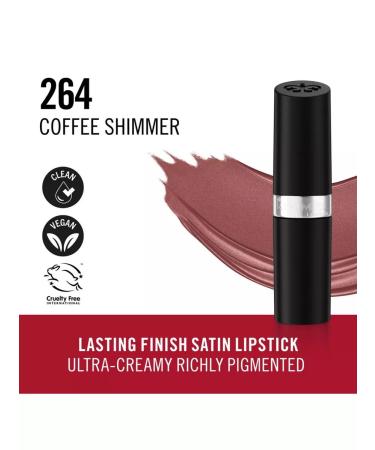 Rimmel Lipstick Lasting Finish Satin 264 Coffee Shimmer 4g - Buy Online on GoSupps.com