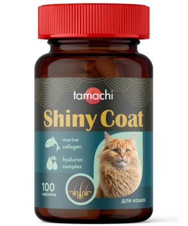 Tamachi Shiny Coat to improve the skin and hair of cats 100 tab