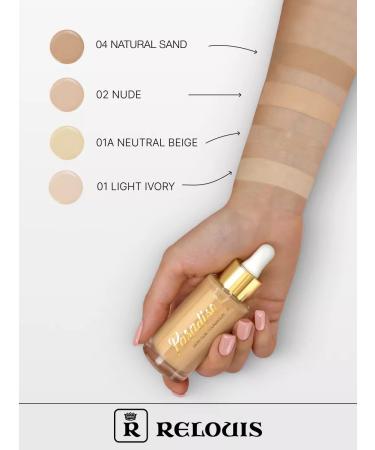 RELOUIS Tonal fluid cream with satin finish tone01a Neutralbeige - Buy Online on GoSupps.com