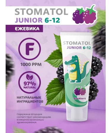 Stomatol Baby toothpaste 6-12 with fluorine 75 grams - Buy Online on GoSupps.com