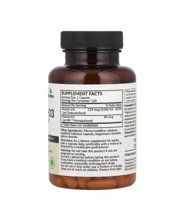 FutureBiotics Vitamins K2 + D3 MK-7 120 capsules - Buy Online on GoSupps.com
