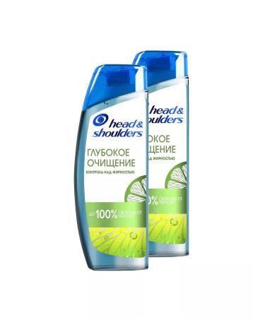 Head & Shoulders Shampoo deep cleansing 300ml 2pcs