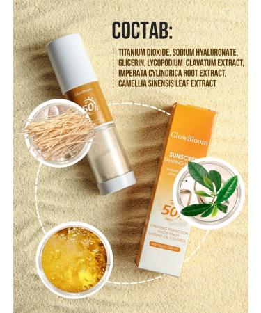 Glow Bloom Mating powder with SPF50+ Mineral crumbly 20g - Buy Online on GoSupps.com