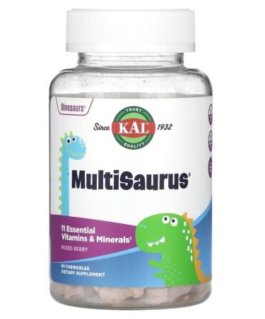 KAL Children's vitamins multi -zavre 60 tab berry mix
