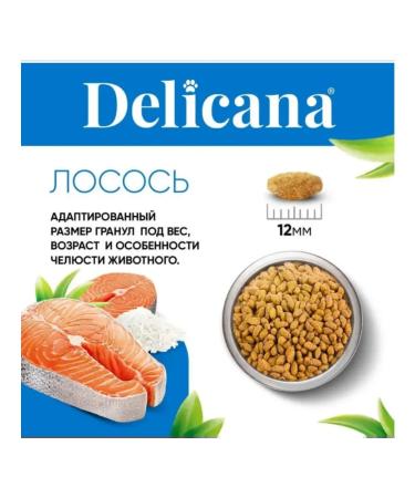 Delicana Feed for sterilized cats salmon 1.5 kg - Buy Online on GoSupps.com