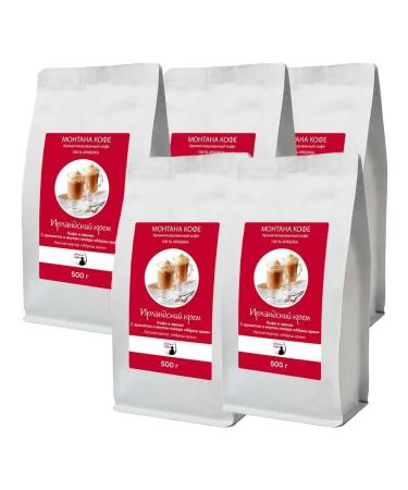 Montana coffee Coffee in the grains of Montana Irish cream (5*500 g) gr. - Buy Online on GoSupps.com