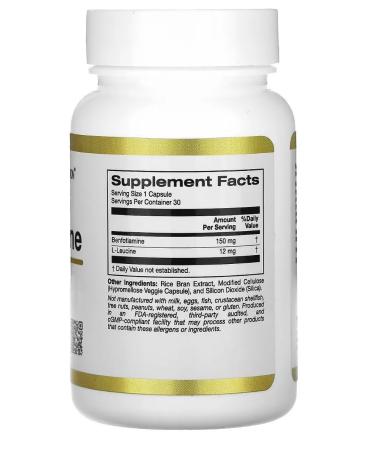 California Gold Nutrition Benfotiamine for weight loss - Buy Online on GoSupps.com