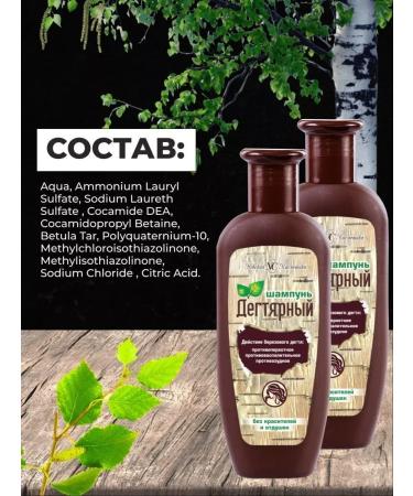 Nevskaya Cosmetics Degtyer hair shampoo from dandruff 250 ml - Buy Online on GoSupps.com