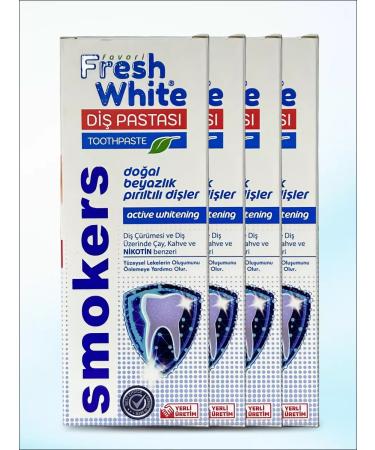 Turkish pasta Toothpaste whitening from caries and plaque set 4 pcs - Buy Online on GoSupps.com