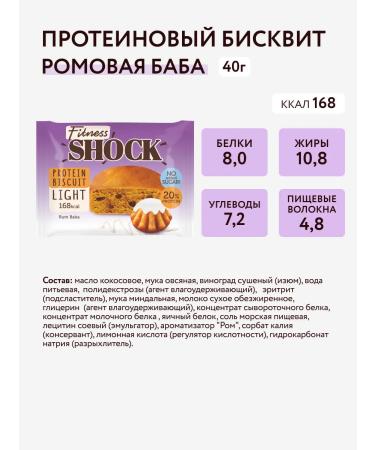 FitnessShock Protein cookies Roma woman 10 pcs 40 g - Buy Online on GoSupps.com