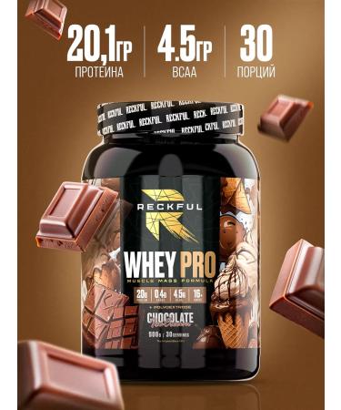 Reckful Wastein Protein without sugar Whey Pro Protein