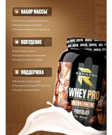 Reckful Wastein Protein without sugar Whey Pro Protein - Buy Online on GoSupps.com
