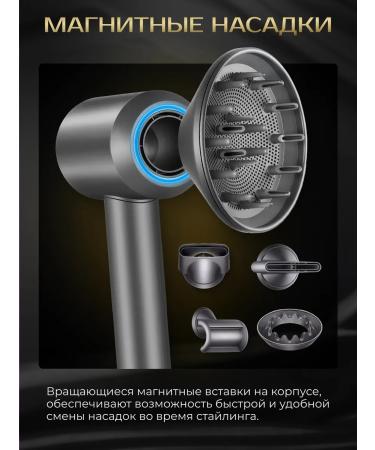 DreamAir Hair hair dryer with nozzles Basic HD-01 Steel Graphite - Buy Online on GoSupps.com