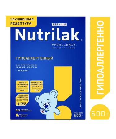 Nutrilak The mixture is hypoallergenic from birth 600 grams