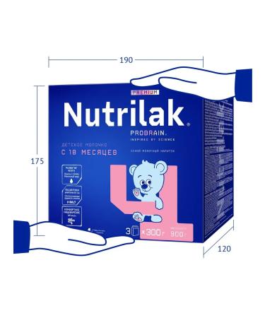 Nutrilak Children's milk Premium 4 900 g from 18 months - Buy Online on GoSupps.com