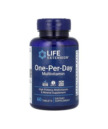 Life extension One-per-day multivitamins and minerals 60 tablets