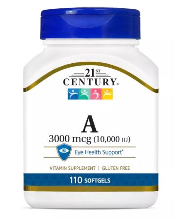 21st Century Vitamin a 3000 MCG 10000 IU 110 Softgels (vitamin A)