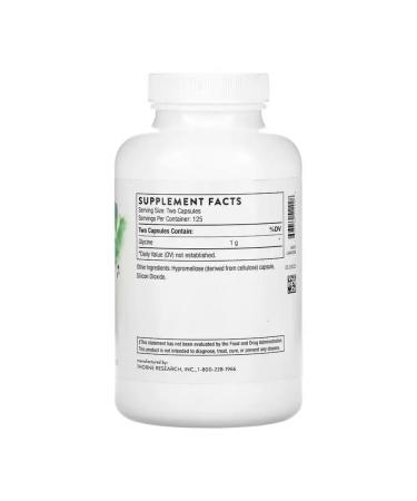 Thorne Research Glycine glycine 500 mg 250 capsules - Buy Online on GoSupps.com