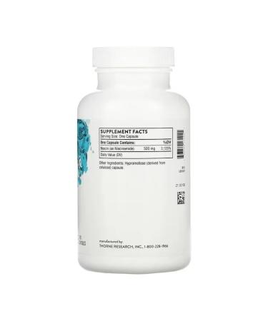 Thorne Research Vitamin B 3 niacinamide 180 capsules - Buy Online on GoSupps.com