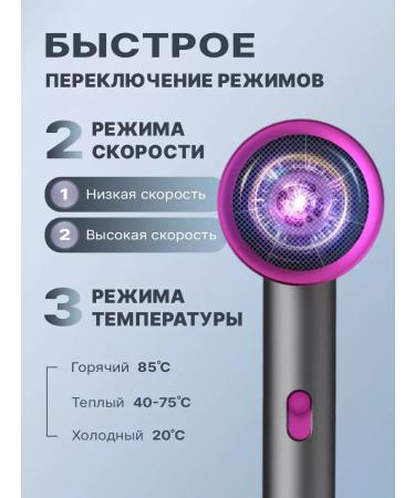 Hair hair dryer with diffuser and laying nozzles - Buy Online on GoSupps.com