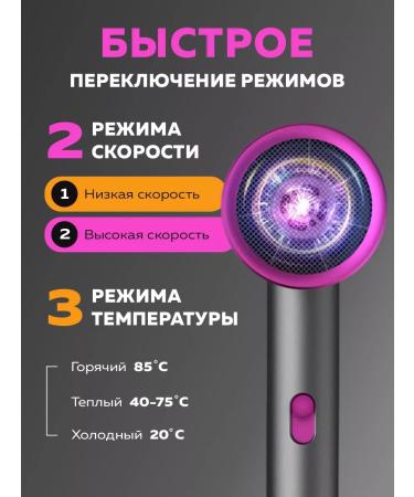 Universal hair dryer for hair with nozzles - Buy Online on GoSupps.com