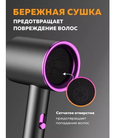 Universal hair dryer for hair with nozzles - Buy Online on GoSupps.com