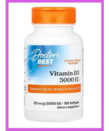 Doctor's Best Vitamin D3 Vitamin D3 5000 units (Me)
