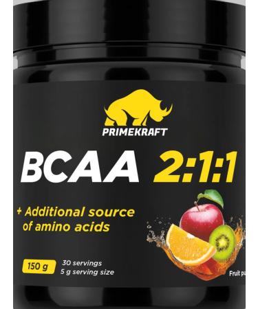 Prime Kraft Primekraft BCAA 2 1 1 Fruit punch can 150 g - Buy Online on GoSupps.com