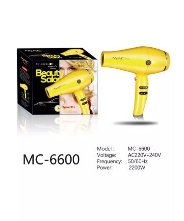 MAC Hair dryer Styler MC-6600 - Buy Online on GoSupps.com