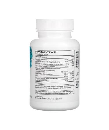Thorne Basic B Complex B vitamins 60 capsules - Buy Online on GoSupps.com