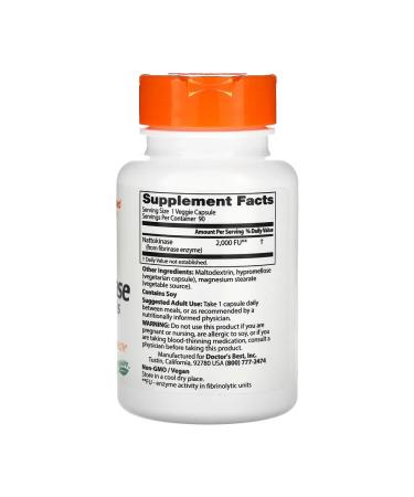 Doctor's Best NATTOKINAZ NATTOKINASE 90 capsules - Buy Online on GoSupps.com