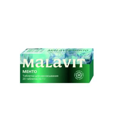 Malavit - Mento No. 20 (resorption tablets at 0.01g) - Buy Online on GoSupps.com