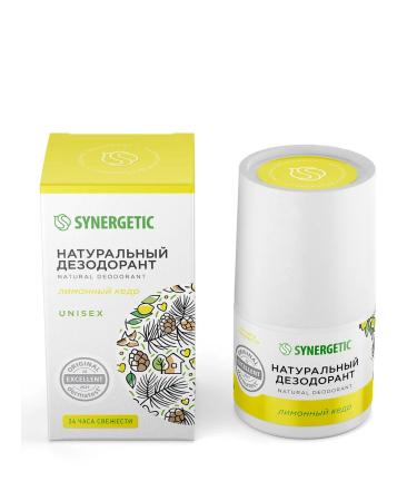 Roll-on deodorant SYNERGETIC 50 ml - aluminum-free natural lemon cedar. - Buy Online on GoSupps.com