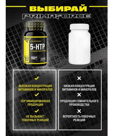 Primaforce 5-HTP hydroxitriptophanes 100 mg 60 capsules - Buy Online on GoSupps.com