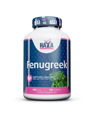 Haya Labs Fenugreek 600mg. Fenugreek. Reduces PMS symptoms. 120tabs - Buy Online on GoSupps.com