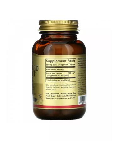 SOLGAR Grape seed extract 30 pcs capsule - Buy Online on GoSupps.com
