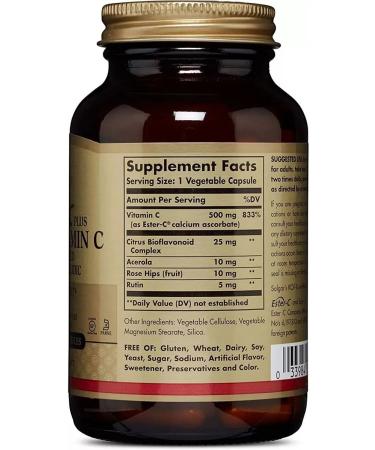 SOLGAR Esther-s plus vitamin C 500 mg 50 pcs capsule weighing 840 mg - Buy Online on GoSupps.com