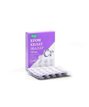 Evalar Chrome helat 60 pcs tablets weighing 0.26 g - Buy Online on GoSupps.com