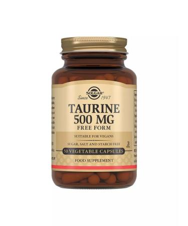 SOLGAR Taurin 500 mg 50 pcs capsule weighing 685 mg