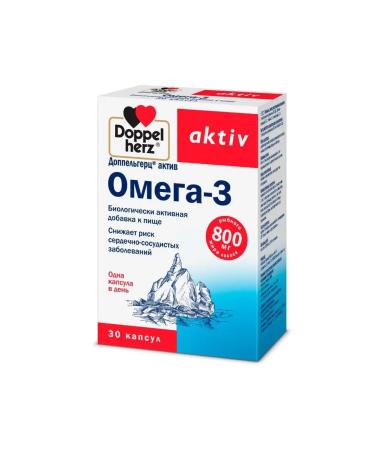 Doppelherz Activ Omega-3 capsules 30pcs - Buy Online on GoSupps.com