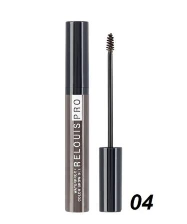 RELOUIS Mascara C fixer for eyebrows brown Pro tone 04 - Buy Online on GoSupps.com