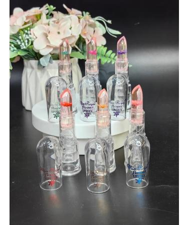 your appearance Hygienic lipstick with flower