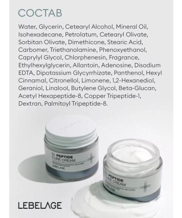 Lebelage Facial anti -aging cream with peptides - Buy Online on GoSupps.com