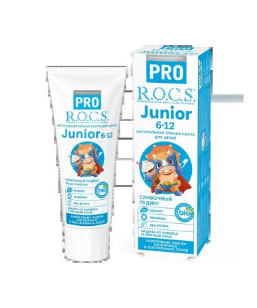 ROCS Toothpaste for children Cream pudding 3pcs 74g - Buy Online on GoSupps.com
